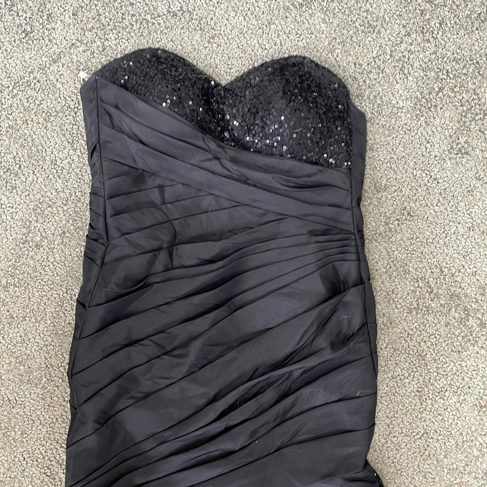 Lafée black mermaid style Barbiecore gown